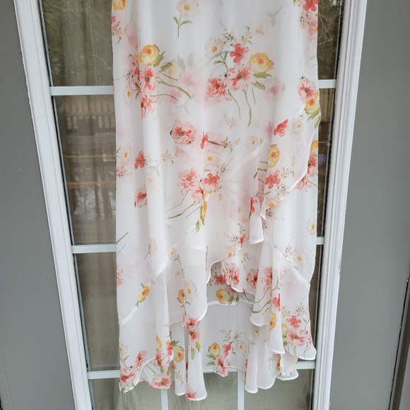 Sandra Darren Floral Maxi Dress - Size 8 (Great Condition!) - Picture 4 of 12